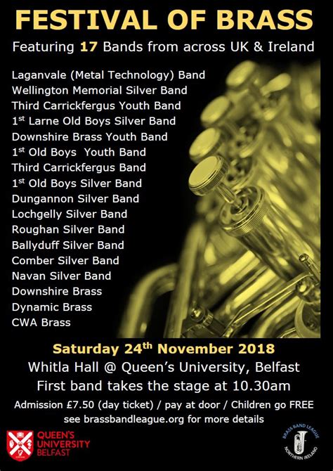 Festival of Brass Line-up Announced – Brass Band League