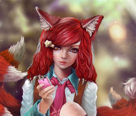 anime, Animal ears, Fox girl Wallpapers HD / Desktop and Mobile Backgrounds