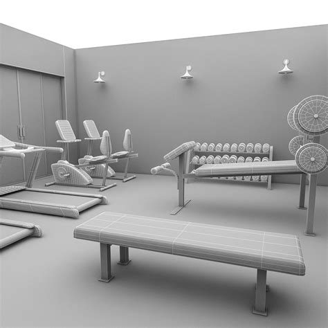 ArtStation - 3D gym full | Game Assets