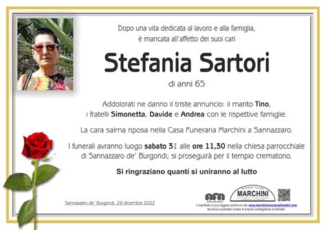 Condoglianzeonline.it il portale dedicato ai necrologi - SARTORI