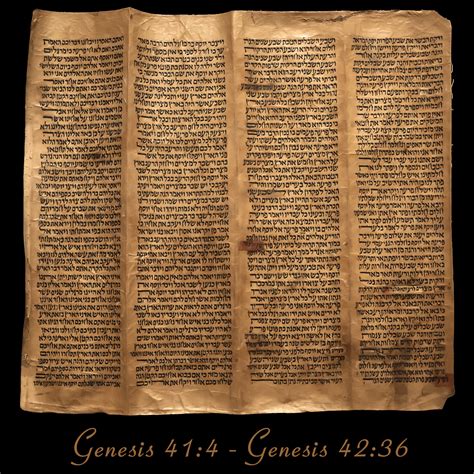 Torah Scroll - Antique Sephardic Torah/Hebrew Bible Pages Handwritten