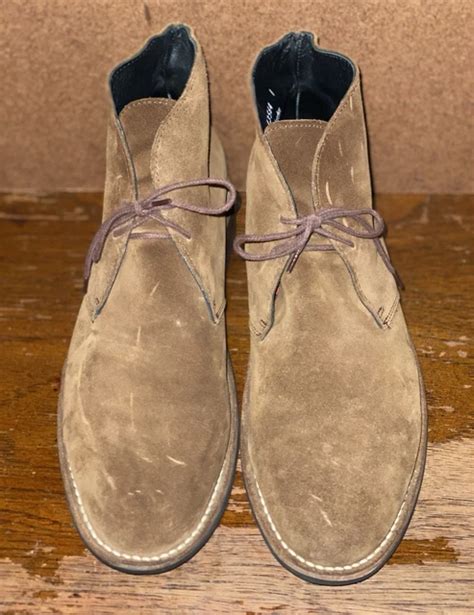 THURSDAY BOOT CO Size 9.5 US Brown Suede Leather Everyday Handmade