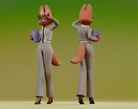 ArtStation - Diane Foxington - The Bad Guys [Fan Model]