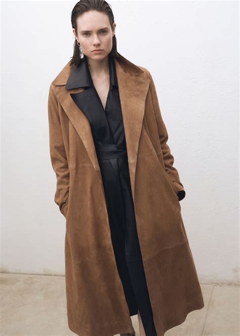 belted suede trench coat women mango malaysia