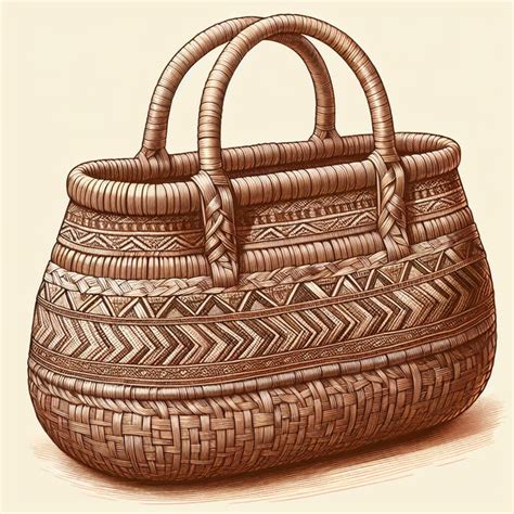traditional bayong  region  ph hand woven bag image ai art