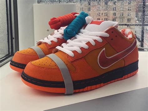 Concepts x Nike SB Dunk Low Orange Lobster FD8776-800 Release Date Info | SneakerFiles