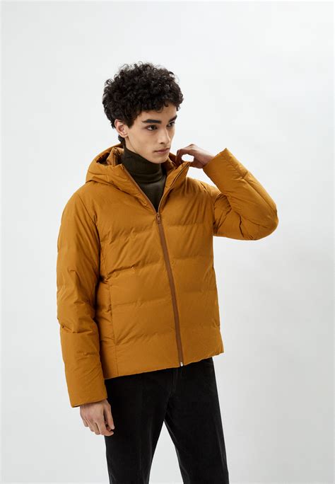Пуховик UNIQLO бесшовный, 3D-крой, цвет: коричневый, RTLACH312801 ...
