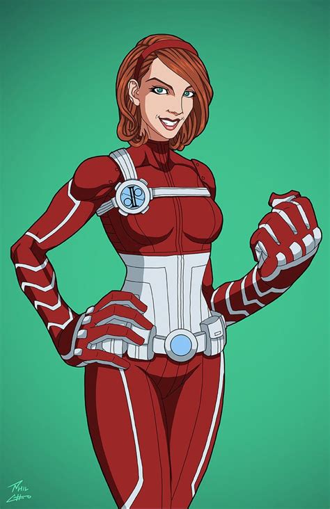 Elasti-Girl (Earth-27) commission by phil-cho | Dc comics art, Dc ...