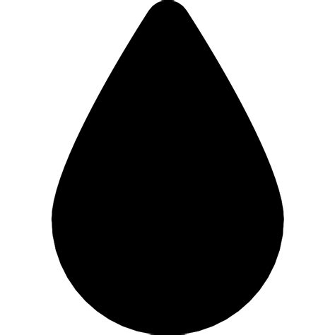 Water Drop Black Shape Vector SVG Icon - SVG Repo