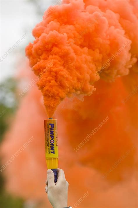 Emergency flare - Stock Image - C025/7738 - Science Photo Library