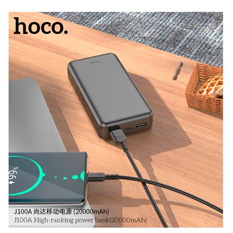Power Bank Hoco 20000 mAh Negro - Toda Tecnología