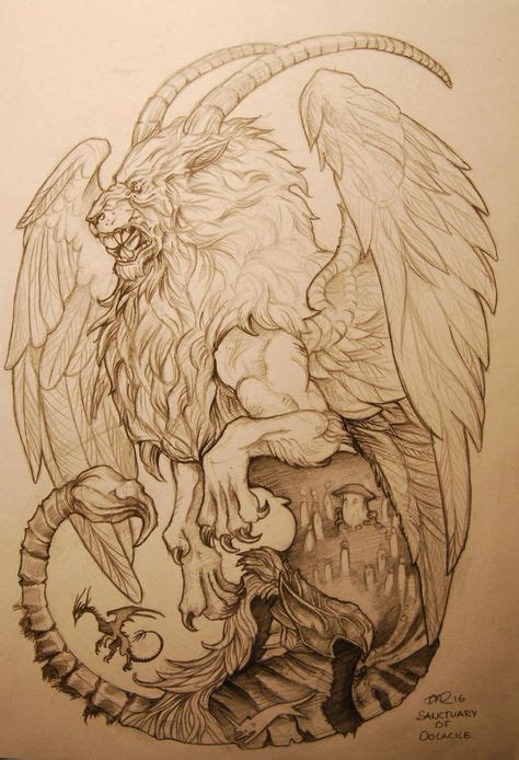manticore by ~artstain on deviantART | Bestiary in 2019 | Manticore ...