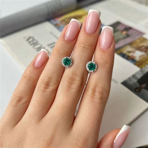 Satın alın Серебряные серьги с аквамарином nano 1.35ct, фианитами ...
