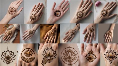 lotus mehndi designs lotus mehndi design front handsimple