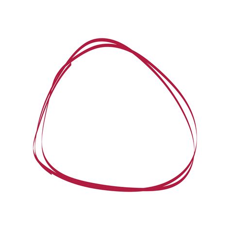 single red doodle pencil drawn oval circle  red grunge oval circle