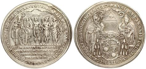 Austria SALZBURG 1 Thaler MDCLXXXII (1682) 1100th Year of the Bishopric ...