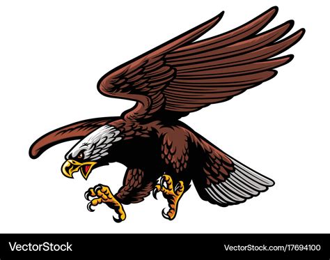 eagle strike royalty  vector image vectorstock