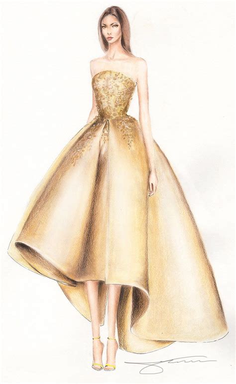 Fashion illustration by Olivia Elery | Fashion illustration dresses ...