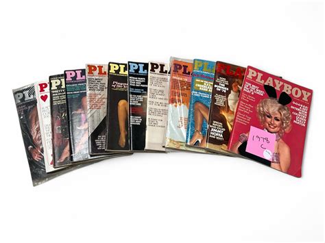 Lot - 1978 Playboy Magazines (January thru December)