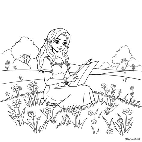 Lana Yeşil Boyama Sayfası