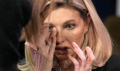 Ukraine First Lady wipes away tears in emotional new photo after ...