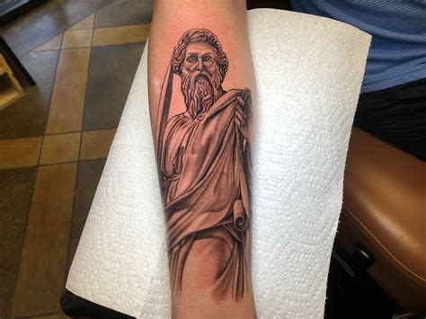 Beginning of my sleeve. Statue of the apostle Paul by Nick Peirce at ...