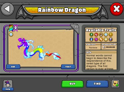 Dragonvale Rainbow Dragon