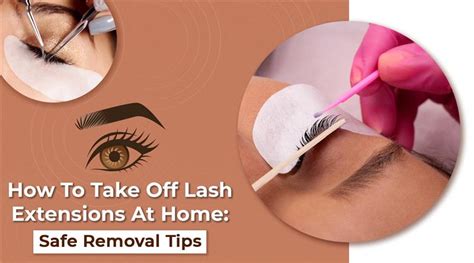 how to take off lash extensions at home