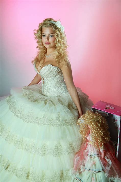 Girl like a doll stock photo. Image of girl, charm, bride - 25811372