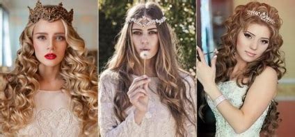 Булчински прически с диадема