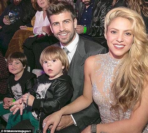 Shakira and Gerard Pique with their kids | 234Star