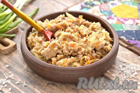 Гречка с капустой и мясом: 9 фото в рецепте