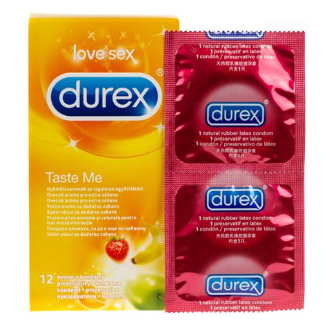 Durex prezerwatywy smakowe Taste Me 12 sztuk • Dla Gentlemana