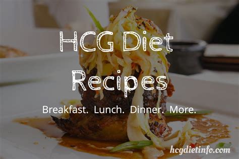 HCG Diet Recipes - HCG Diet Info