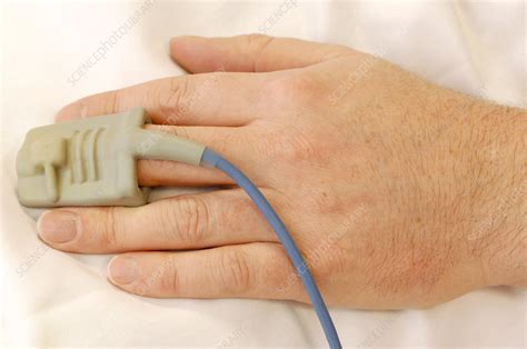 Blood oxygen monitor - Stock Image - M390/0893 - Science Photo Library