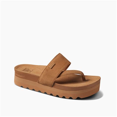 Women's Cushion Sol Hi Sandals in Natural Suede | REEF®