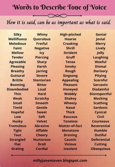 types  voice tones