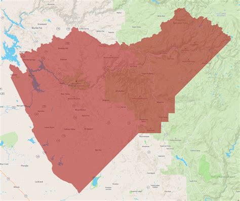 Mariposa County Map