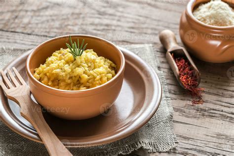 Risotto with saffron 26523858 Stock Photo at Vecteezy