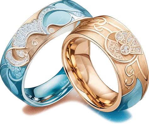 Premium Vector | Couple rings