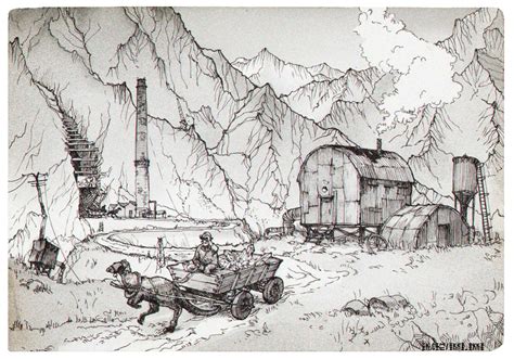 Иллюстрация Шахты в стиле 2d | Illustrators.ru