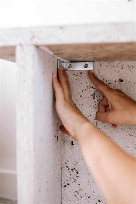 How To Make A Travertine Side Table (Out of Pavers!) | Collective Gen