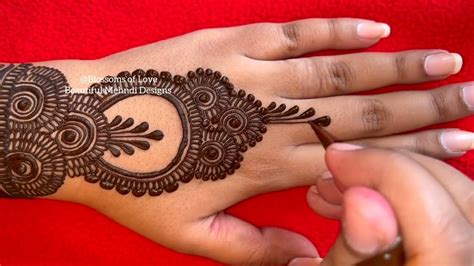 hand beautiful henna design simple  easy mehndi designs