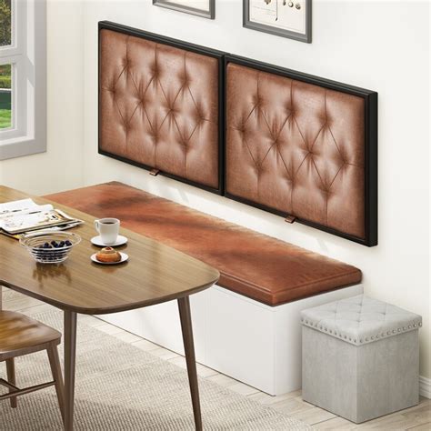 moasis king wall mounted headboard multifunction pu upholstered