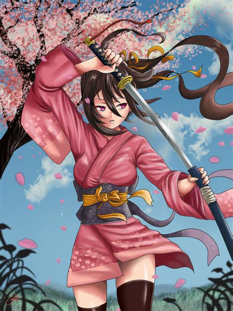 Samurai Girl by KennDraw on DeviantArt