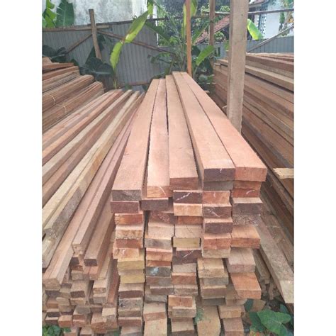 jual balok  kayu meranti campur panjang   kubik shopee indonesia