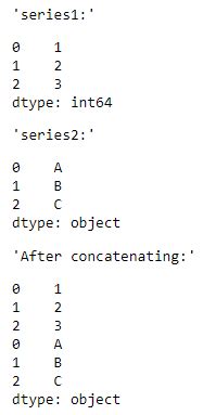 pandas.concat() function in Python | GeeksforGeeks