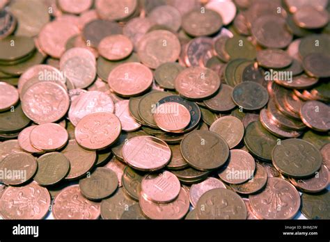 UK copper coins Stock Photo - Alamy