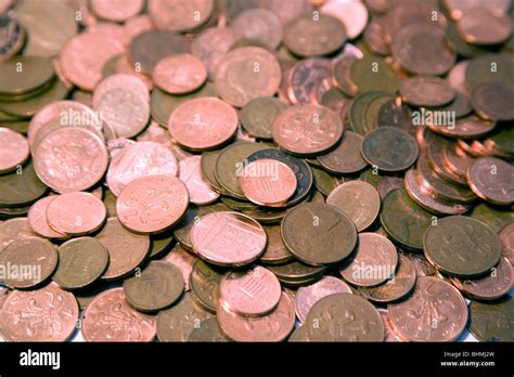 UK copper coins Stock Photo - Alamy