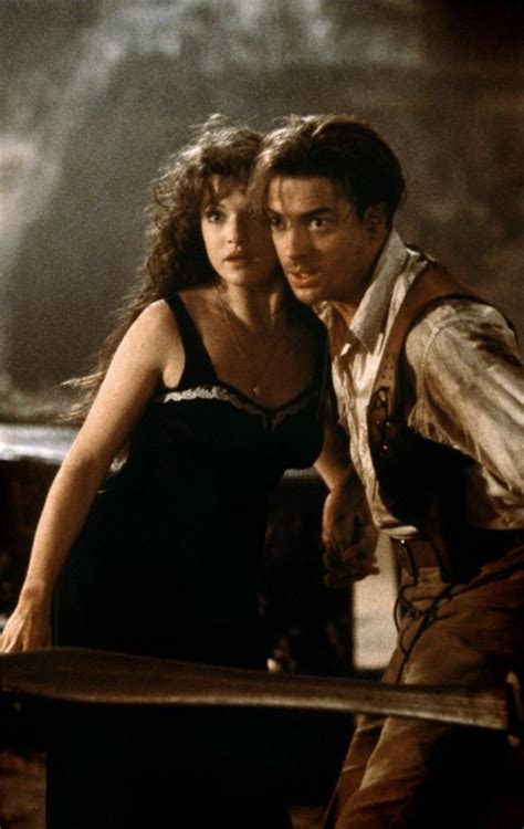 The Mummy - Rachel Weisz as Evelyn "Evie" Carnahan O'Connell and Brendan Fraser as Richard "Rick ...